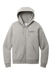 Liberty Beverage Nike Women's Club Fleece Sleeve Swoosh Full-Zip Hoodie