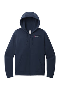 Liberty Beverage Nike Women's Club Fleece Sleeve Swoosh Full-Zip Hoodie