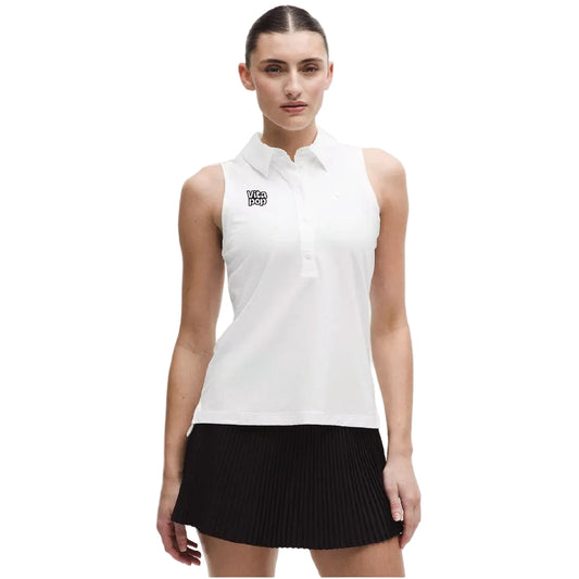 Vita Pop Lululemon Quick-Dry Sleeveless Polo Shirt Straight Hem